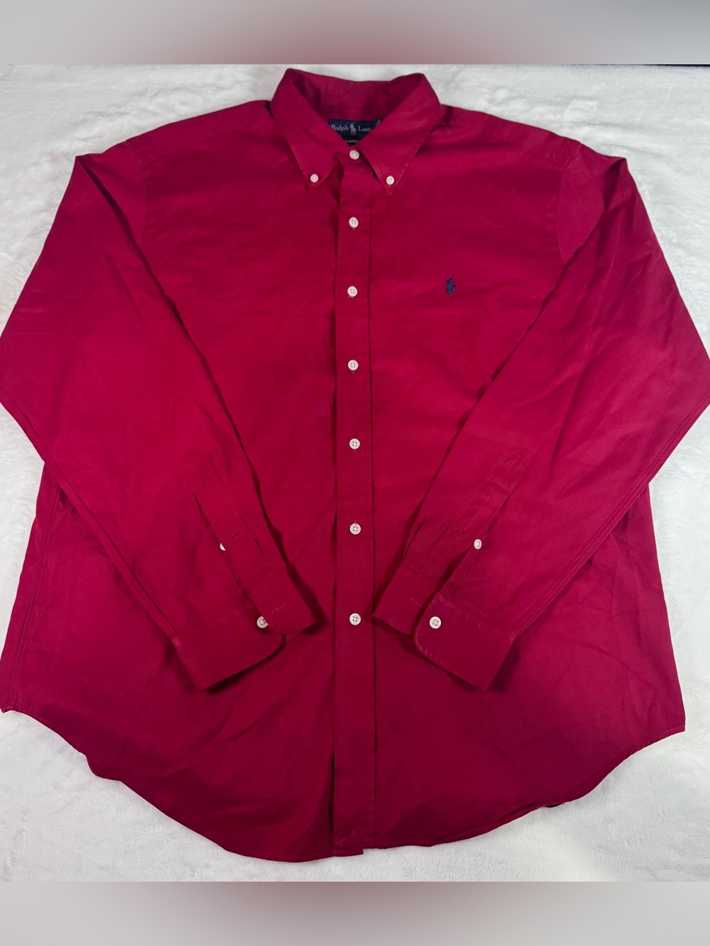 Polo Ralph Lauren Classic Fit Red Button Down Shirt Men’s XL Pony Logo